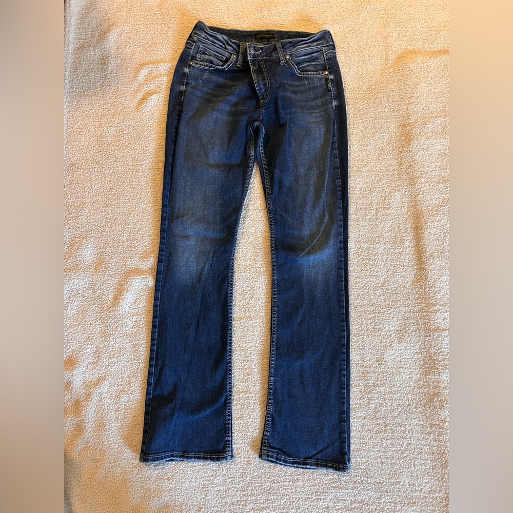 Silver Jeans Co. Avery Slim Boot in Blue